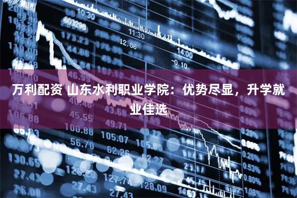 万利配资 山东水利职业学院：优势尽显，升学就业佳选