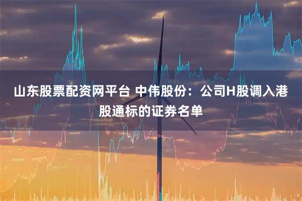 山东股票配资网平台 中伟股份：公司H股调入港股通标的证券名单