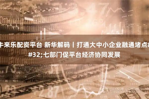 牛来乐配资平台 新华解码丨打通大中小企业融通堵点 七部门促平台经济协同发展